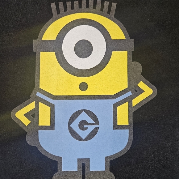 Minions T-shirt Mens Large Illuminations Black Yellow Graphic Rise Of Gru Tee - Picture 3 of 6